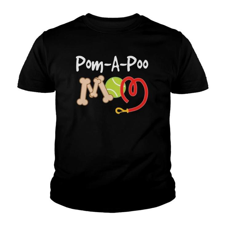 Pom-A-Poo Mom Mothers Day Pet Gift Youth T-shirt