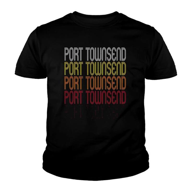 Port Townsend Wa Vintage Style Washington Youth T-shirt