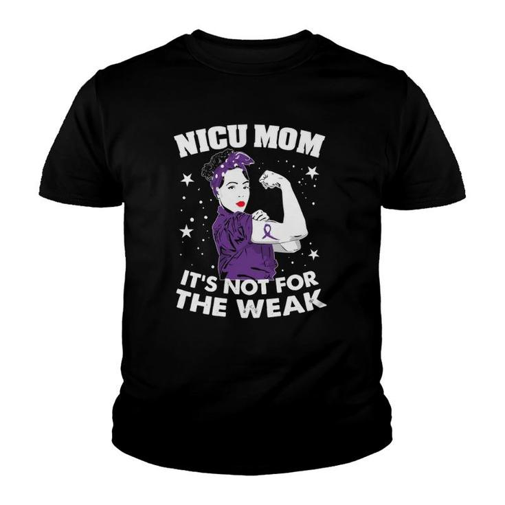 Preemie Day Tee Nicu Mom Awareness Month Purple Ribbon Gift Youth T-shirt