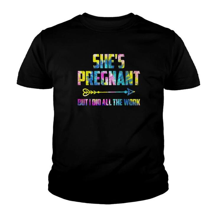 Pregnancy Announcement  For Dad Baby Reveal  Youth T-shirt