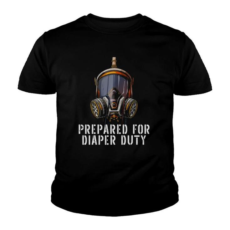 Prepared For Diaper Duty Funny New Dad Gifts Parent Youth T-shirt