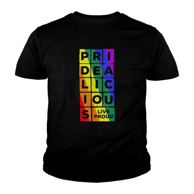 Pridealicious Lgbtq Gay Pride Rainbow  Youth T-shirt