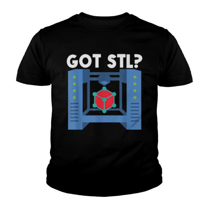 Printer Stl 3D Printing 3D Printer Enthusiasts  Youth T-shirt