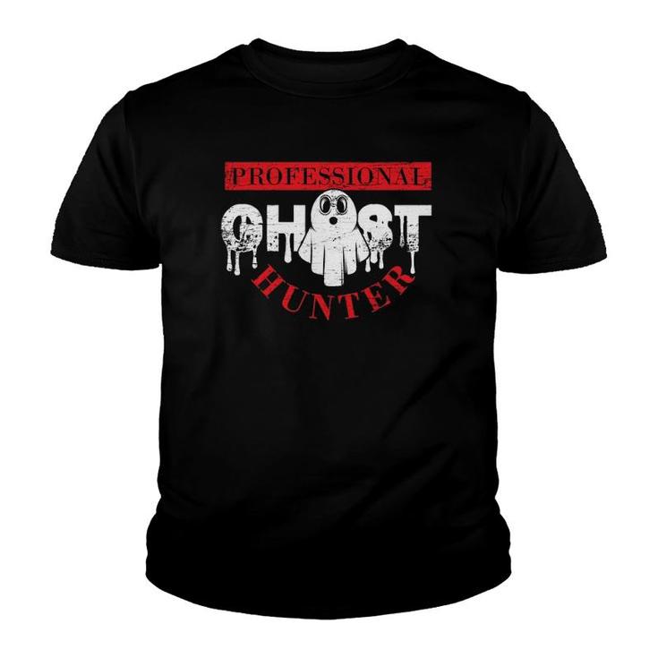 Professional Ghost Hunter Scary Halloween Costume Pullover Youth T-shirt