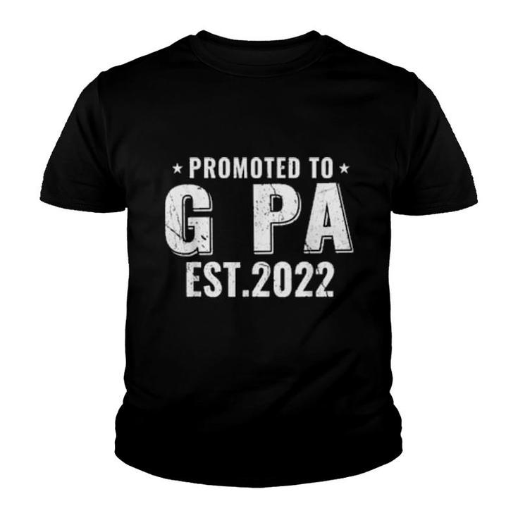 Promoted To G Pa 2022 Grandpa   Youth T-shirt