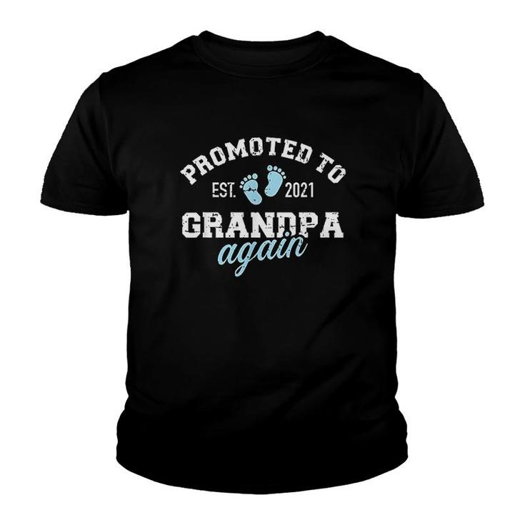 Promoted To Grandpa Again 2021 Youth T-shirt