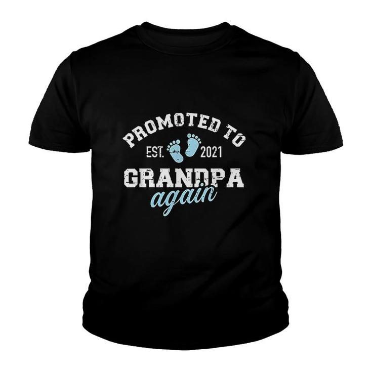 Promoted To Grandpa Again 2021 Youth T-shirt