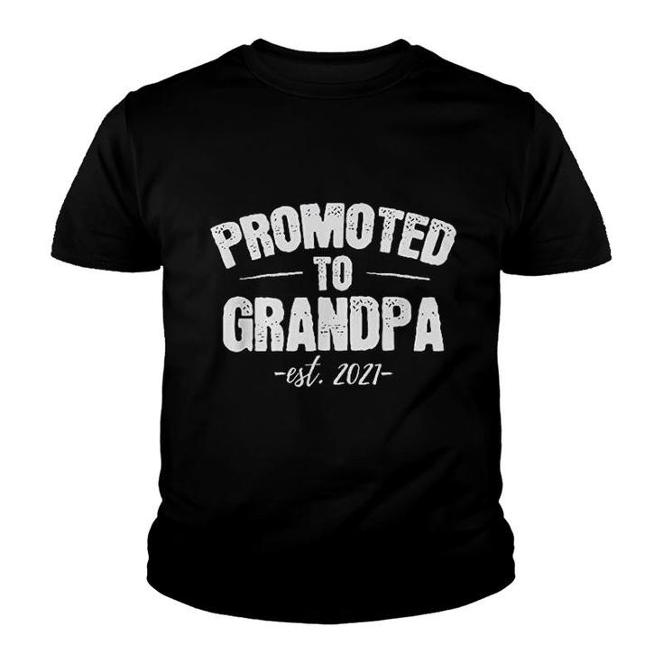 Promoted To Grandpa Est 2021 Youth T-shirt
