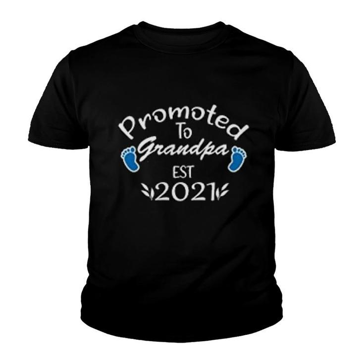 Promoted To Grandpa Est 2021 Youth T-shirt