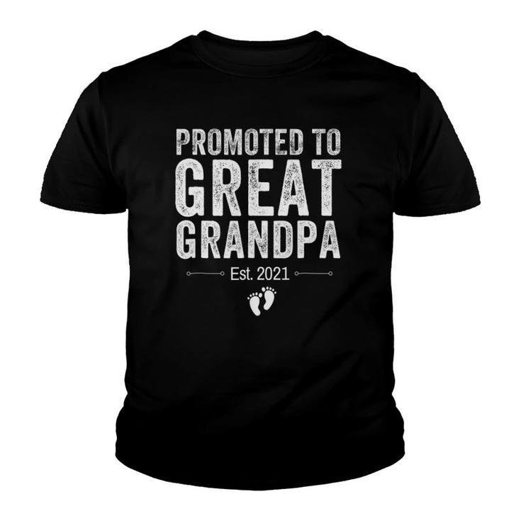 Promoted To Great Grandpa  2021 Pregnancy Announcement Youth T-shirt