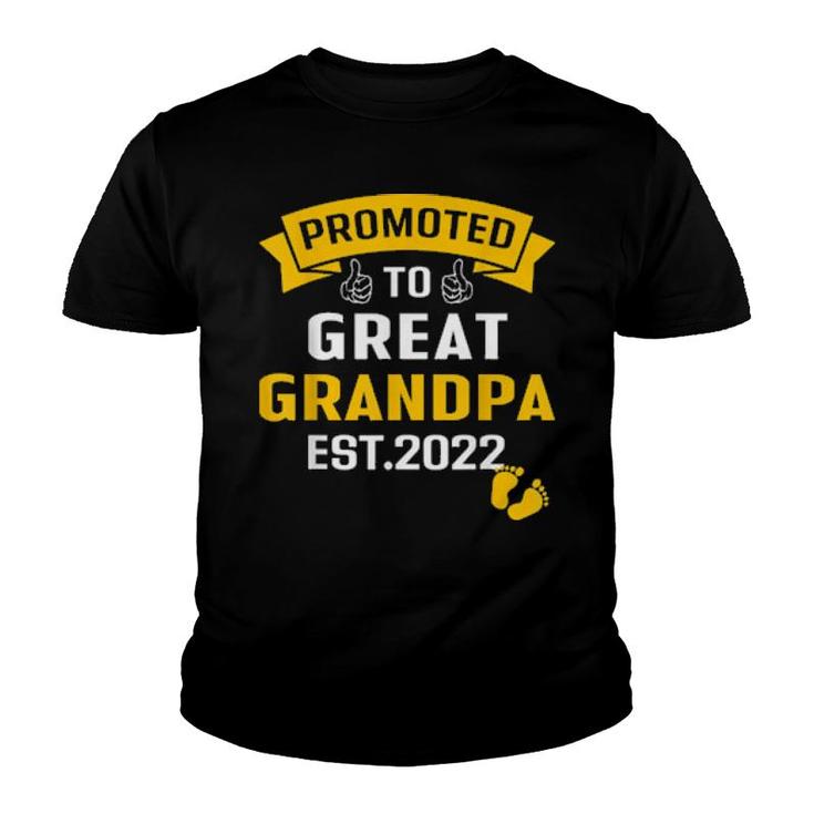 Promoted To Great Grandpa Est 2022 Pregnancy Announcement  Youth T-shirt