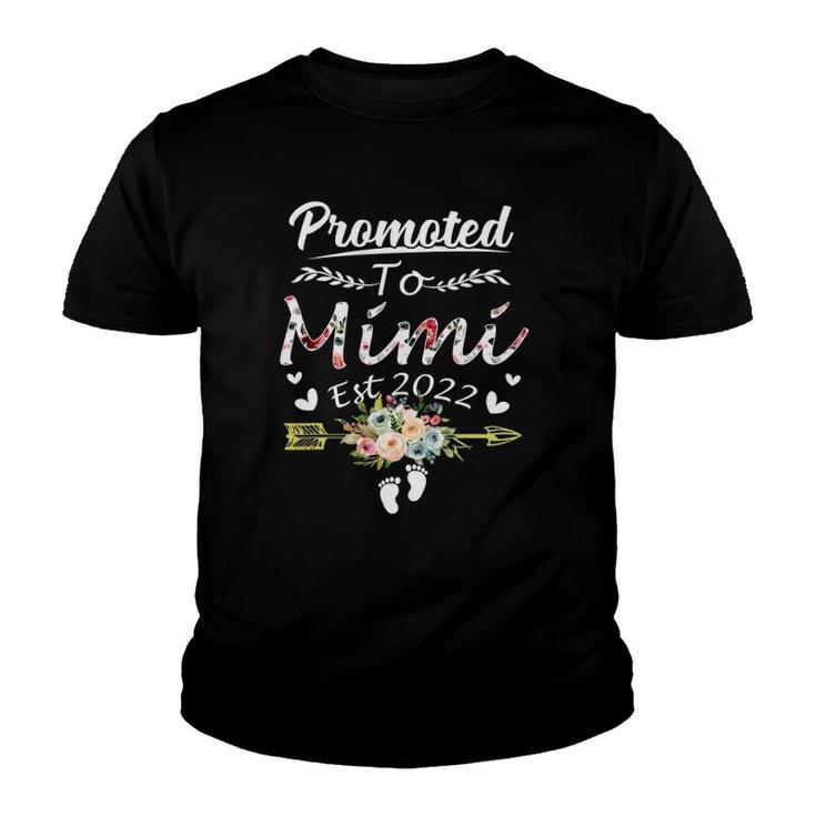 Promoted To Mimi Est 2022 Mother's Day Youth T-shirt