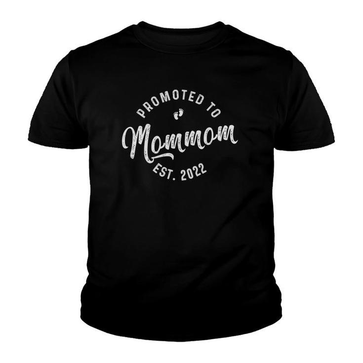 Promoted To Mommom 2022 First Time Mothers New Mom To Be Youth T-shirt