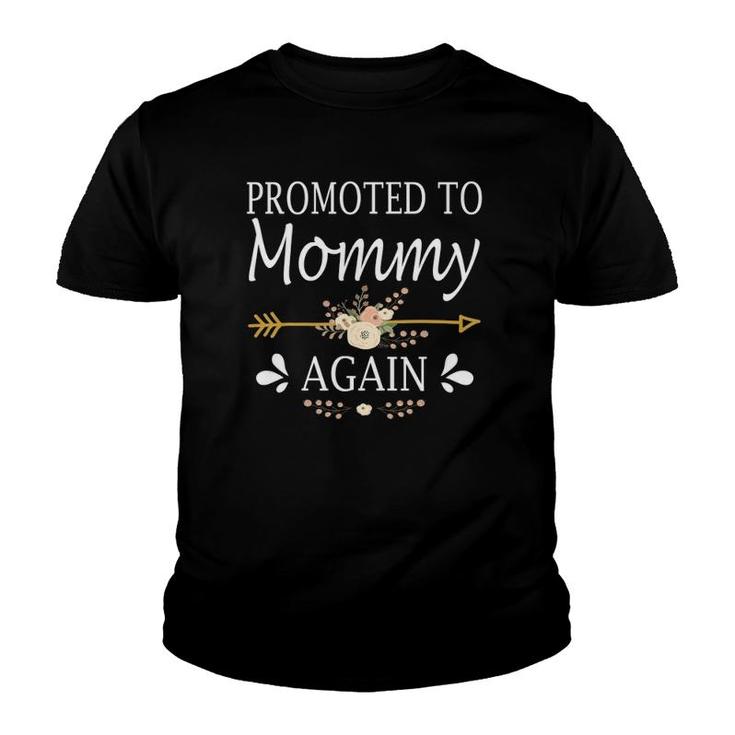 Promoted To Mommy Again  Mothers Day Gifts Youth T-shirt