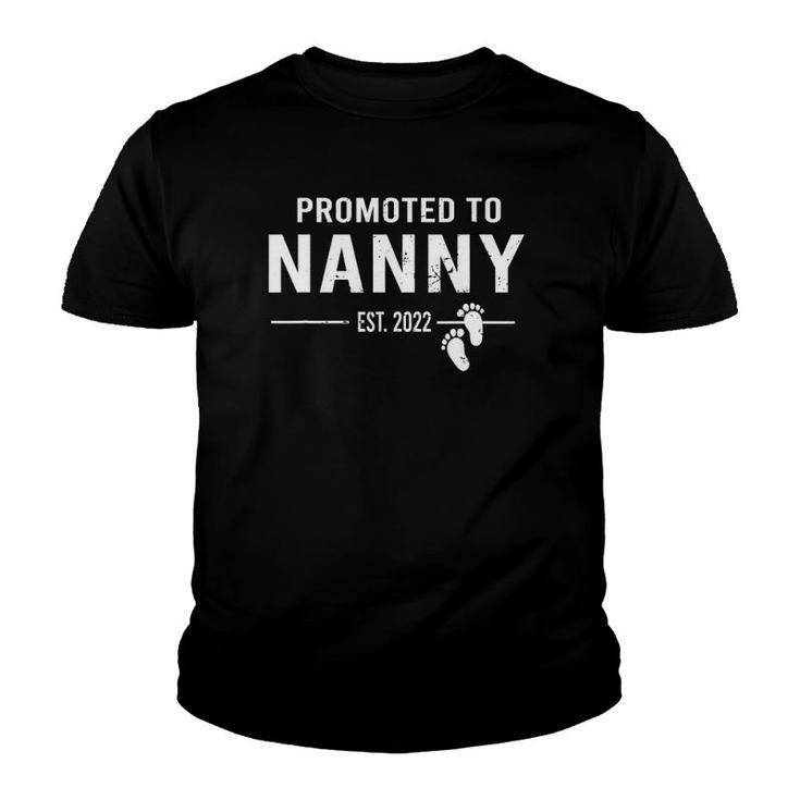 Promoted To Nanny 2022 New First Time Going To Be Nanny Youth T-shirt
