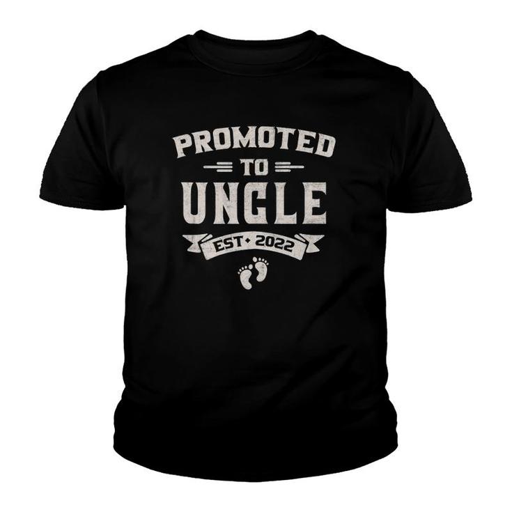 Promoted To Uncle 2022 Funny Soon To Be Uncle 2022 Gift  Youth T-shirt