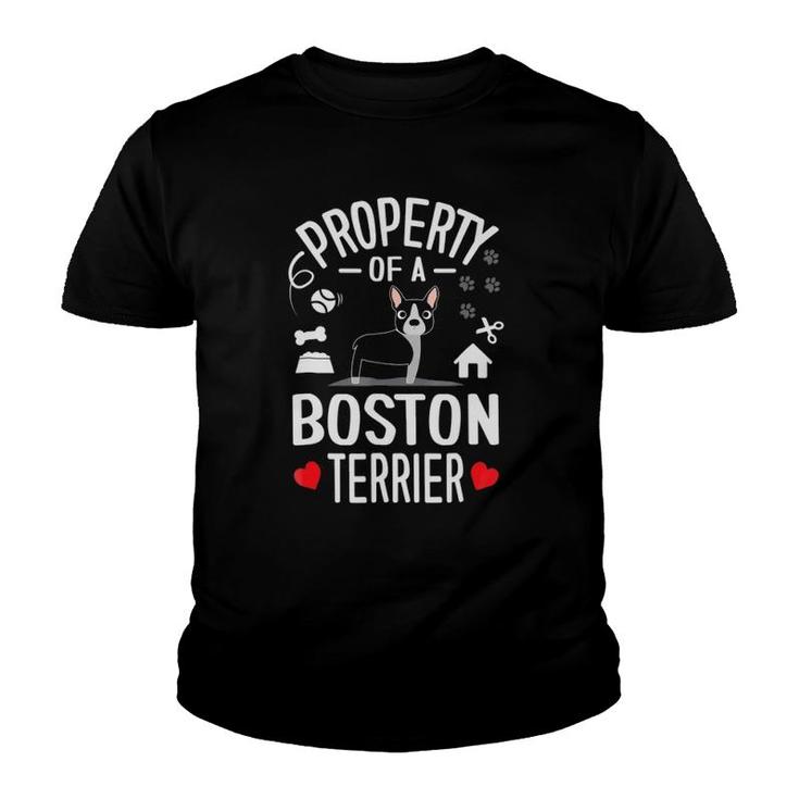 Property Of A Boston Terrier Youth T-shirt