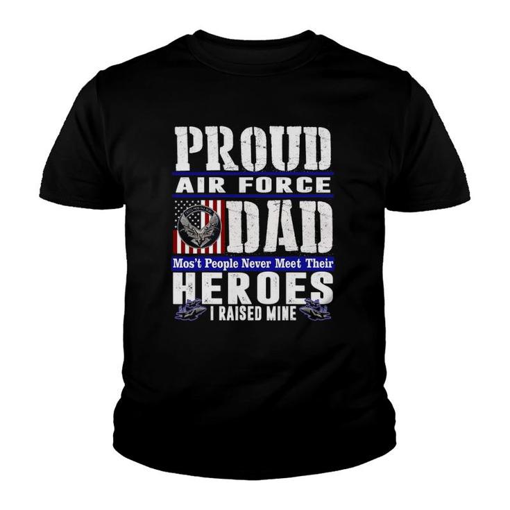 Proud Air Force Dad US Air Force Veteran Military Pride Youth T-shirt