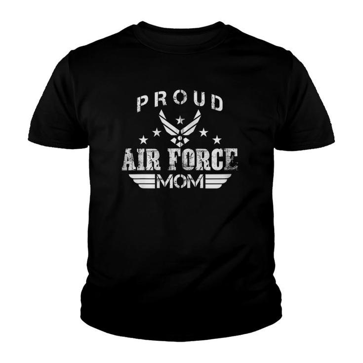 Proud Air Force Mom Mother's Day Gift Zip Youth T-shirt