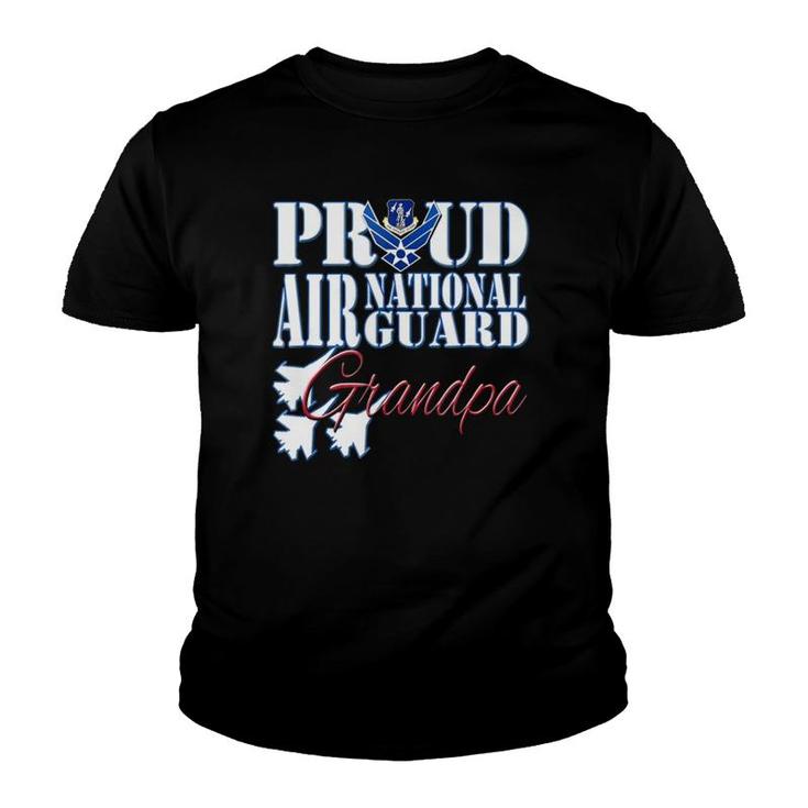 Proud Air National Guard Grandpa  Air Force Military Youth T-shirt