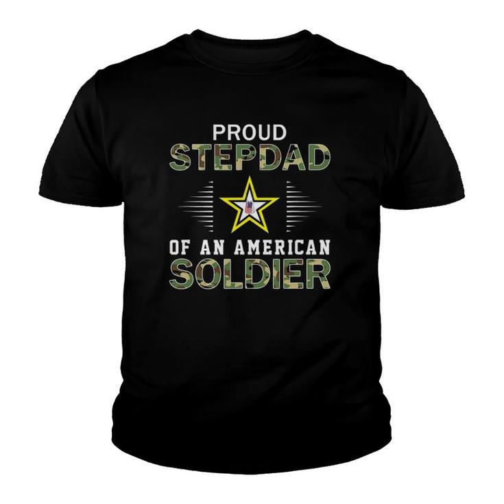 Proud Army Stepdad Of A Soldier-Proud Army Stepdad Army Youth T-shirt