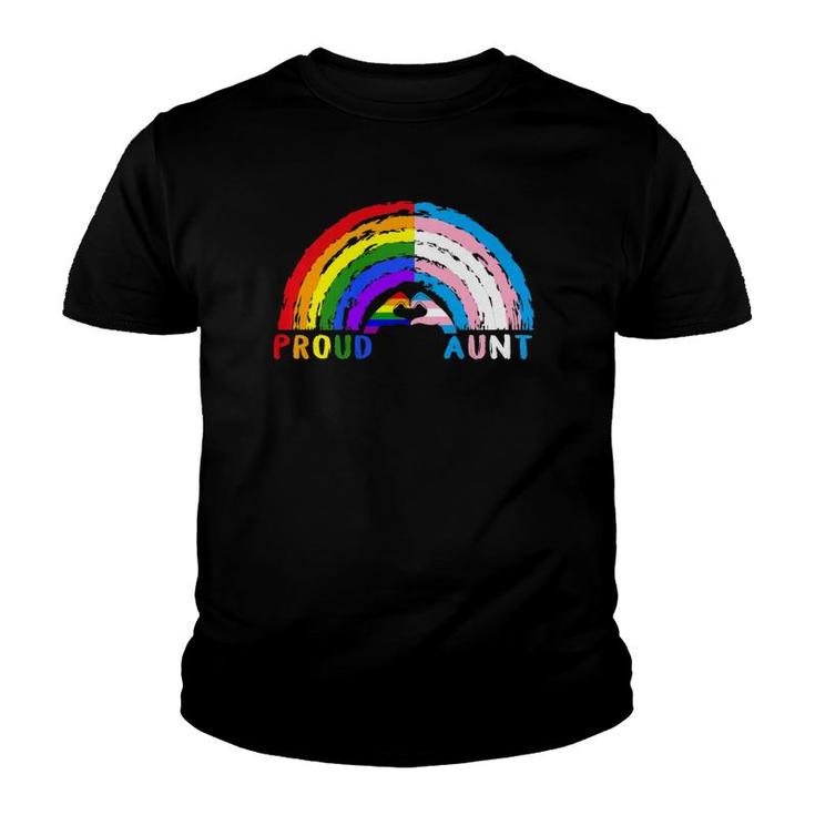 Proud Aunt Lgbt And Transgender Lgbtq Gay Pride Month Premium Youth T-shirt