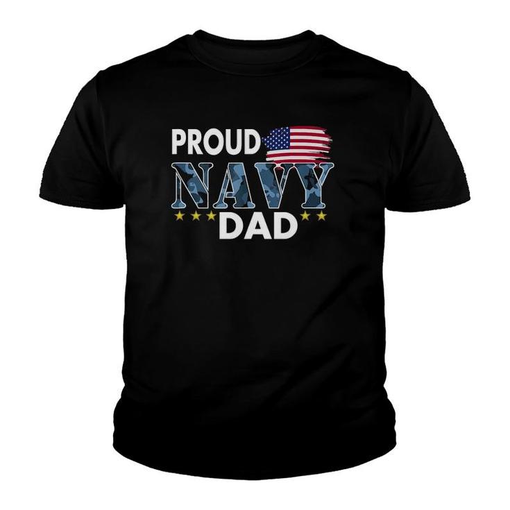 Proud Dad Of A Navy Sailor  Youth T-shirt