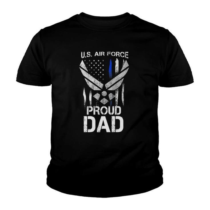 Proud Dad US Air Force Stars Air Force Family Party Gift  Youth T-shirt