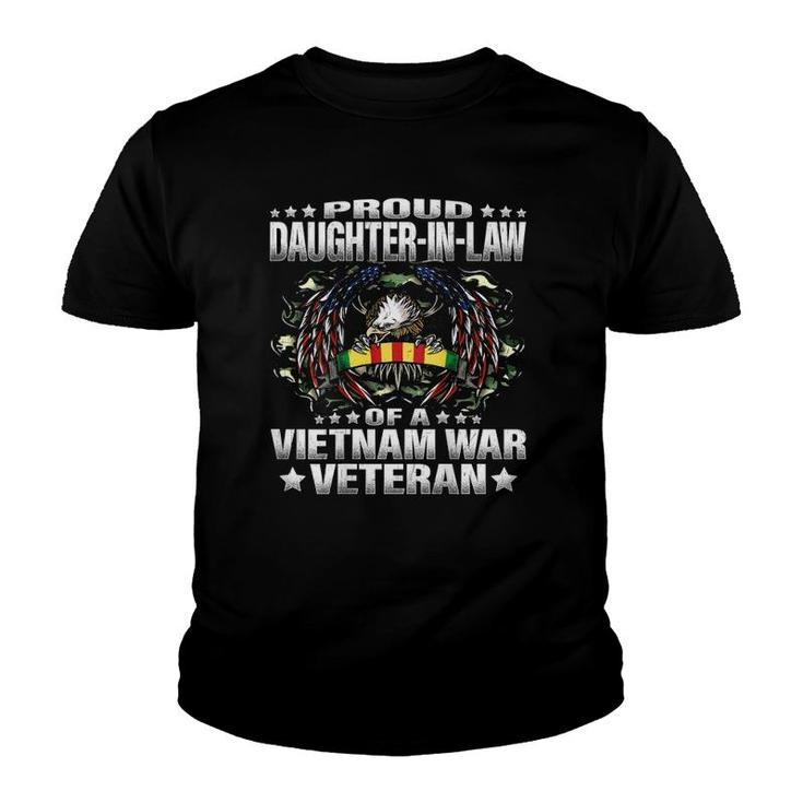Proud Daughter In Law Of A Vietnam War Veteran Vet's Family Youth T-shirt