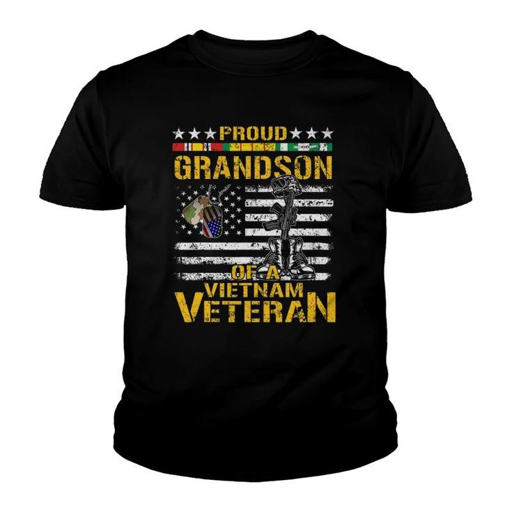 Proud Grandson Of A Vietnam Veteran  Vietnam War Vet Youth T-shirt