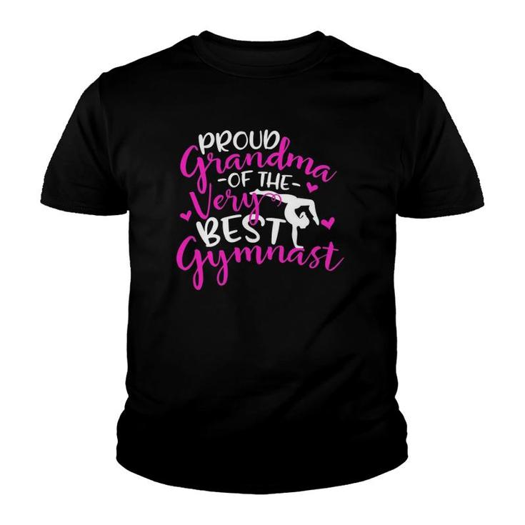 Proud Gymnastics Grandma Gymnast Grandma Youth T-shirt