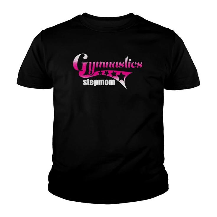 Proud Gymnastics Stepmom Loves Gymnast Girl Competition  - Copy Youth T-shirt