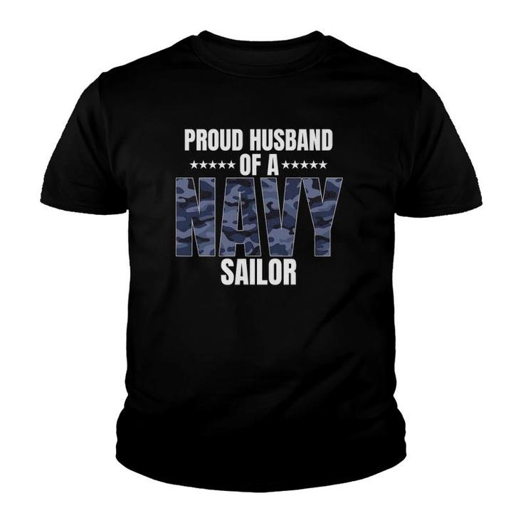 Proud Husband Of A Navy Sailor Veterans Day Youth T-shirt