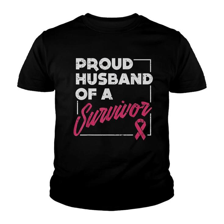 Proud Husband Of Survivor Awareness Gift Youth T-shirt