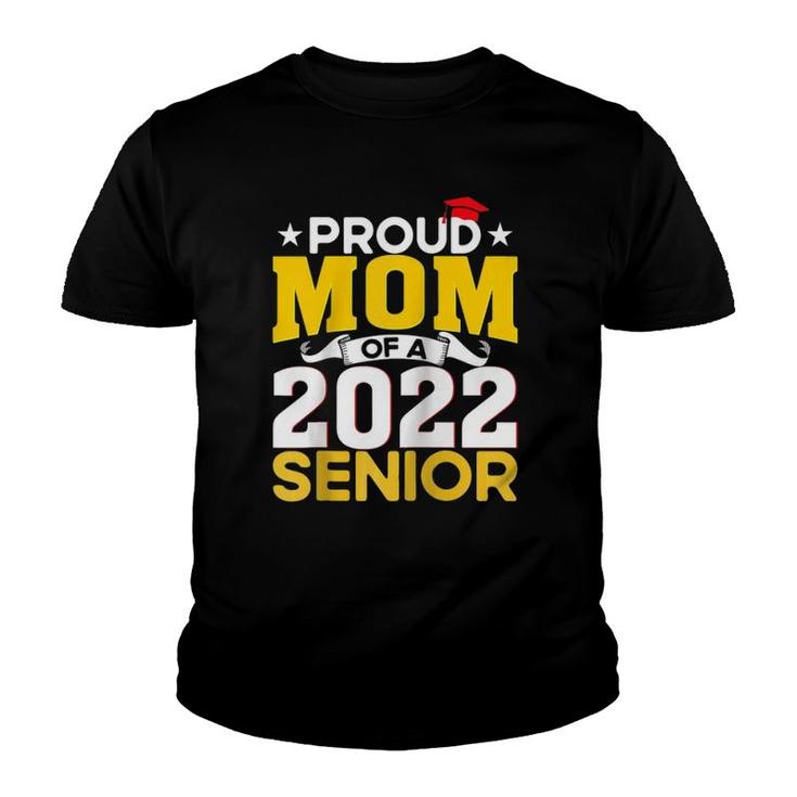 Proud Mom Mom Of A Class Of 2022 Graduate Senior Raglan Baseball Tee Youth T-shirt