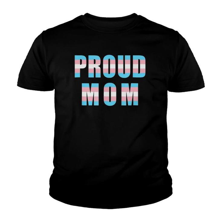 Proud Mom Trans Pride Flag Mothers Lgbt Youth T-shirt