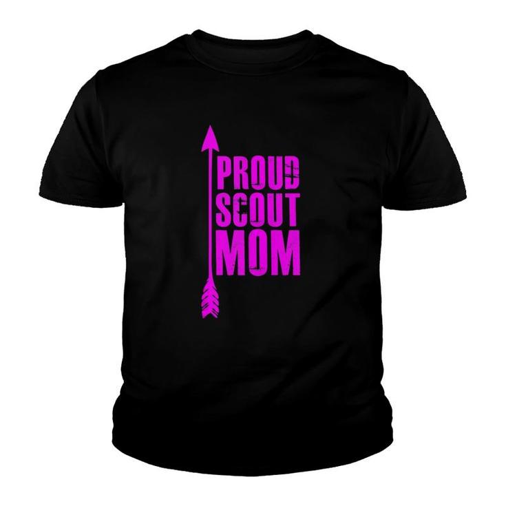Proud Scout Mom Mother Boy Girl  Youth T-shirt