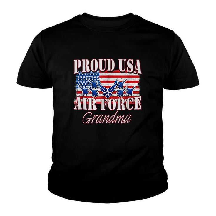 Proud Usa Air Force Grandma Patriotic Youth T-shirt