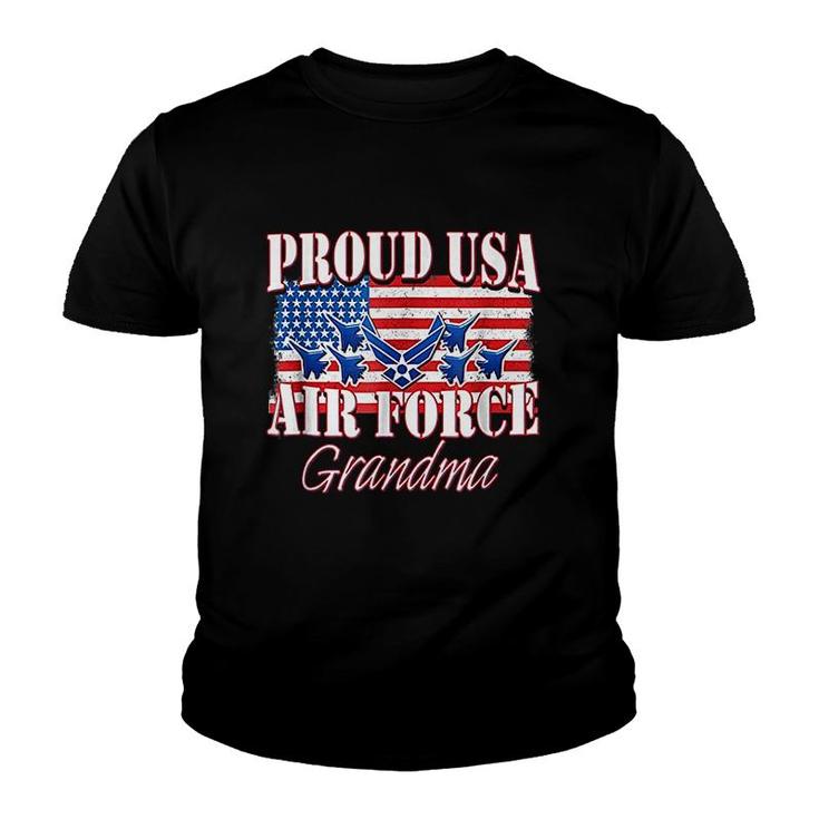 Proud Usa Air Force Grandma Youth T-shirt