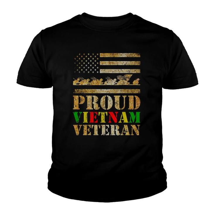 Proud Vietnam Veteran Day Gift For Dad From Son Daughter Youth T-shirt