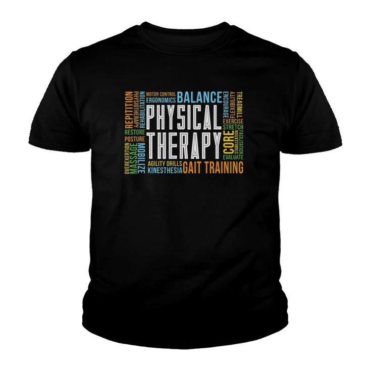 Pt Physical Exercise Gift Physical Therapy Youth T-shirt