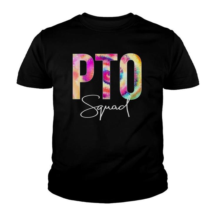 Pto Squad Tie Dye Back To School Women Appreciation Youth T-shirt