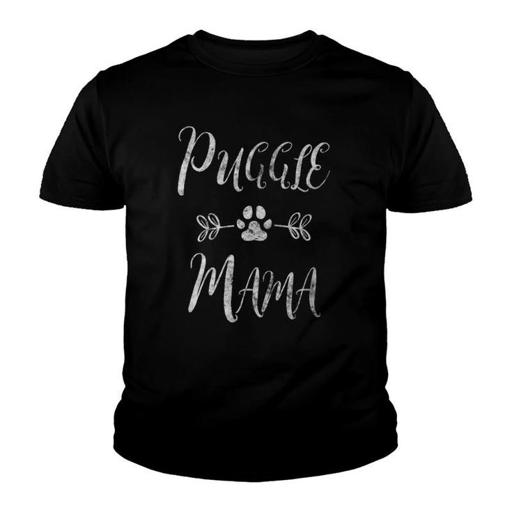 Puggle Mama  Pug Mom Beagle Lover Owner Dog Mom Youth T-shirt