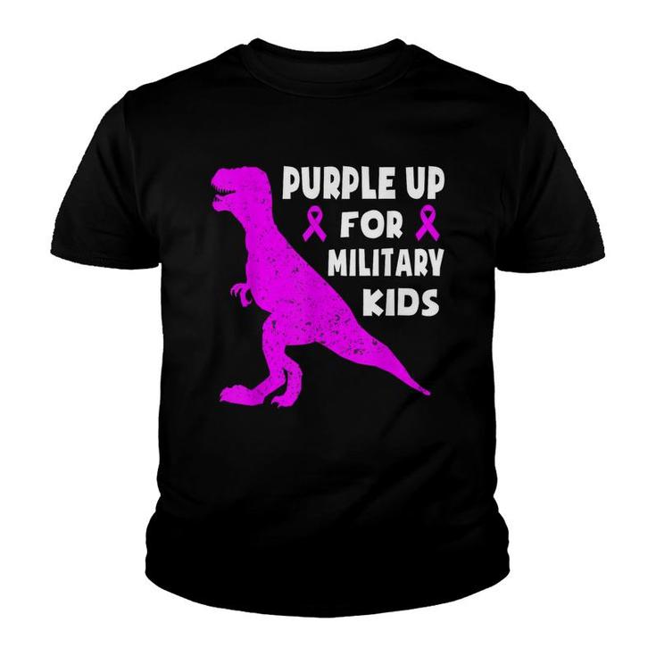 Purple Up For Military Kids Month Of The Military Child Boys  Youth T-shirt