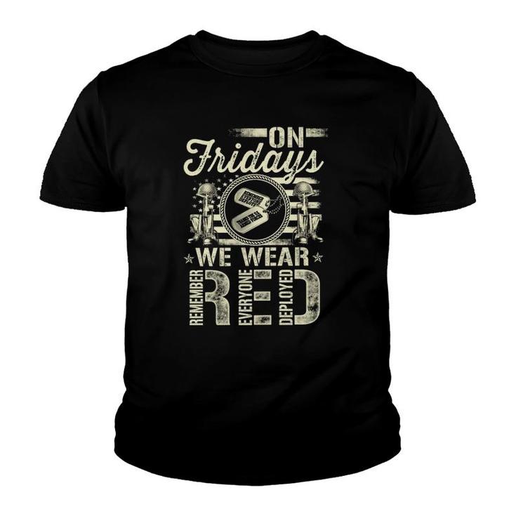 R Friday Red - Military Youth T-shirt