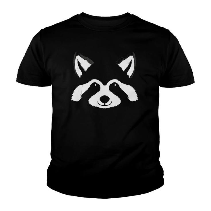 Raccoon Face Halloween Costume Gift Trash Panda Lover Cute Tank Top Youth T-shirt