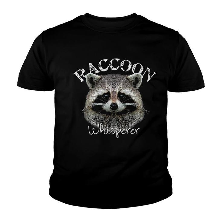 Raccoon Whisperer Cute Raccoon Youth T-shirt