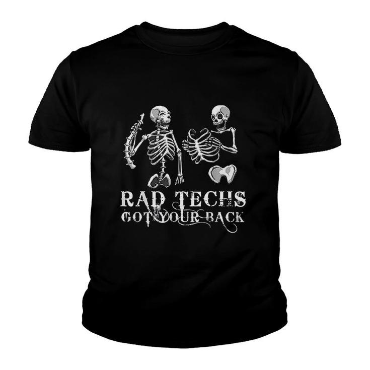 Rad Techs Got Your Back Radiology Xray Tech Youth T-shirt