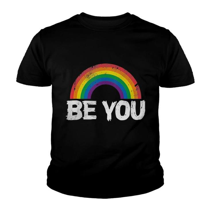 Rainbow Be You Lgbt Tank Top Youth T-shirt