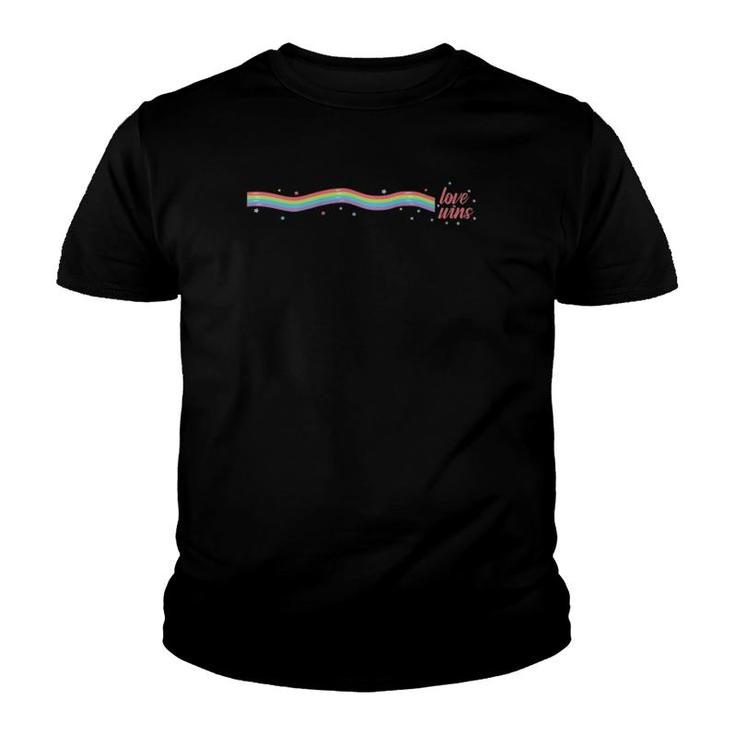 Rainbow Love Wins Lgbt Pride Month Raglan Baseball Tee Youth T-shirt